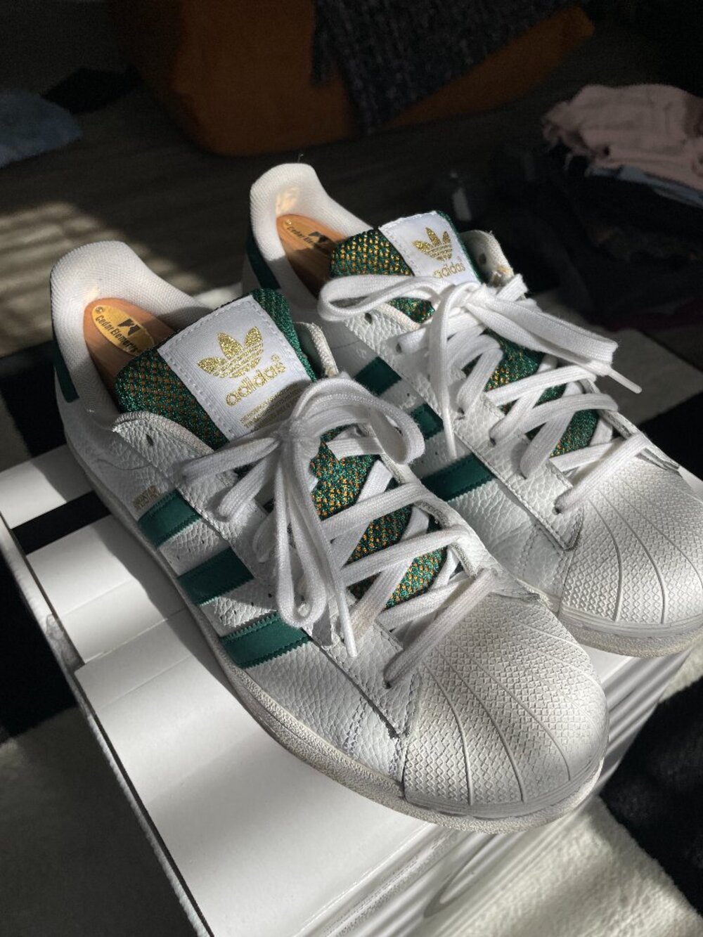 Adidas "Celtic" Colorway Shell-Toe Superstars